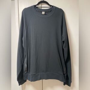 ALO Yoga Men's Charcoal Crewneck Sweater